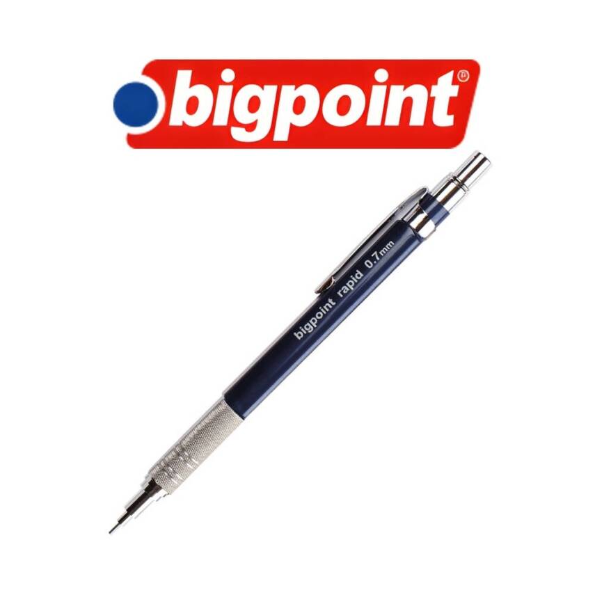 Bigpoint Rapid Versatil Kalem, 0.7 mm, Metal Uçlu, Mavi - 3