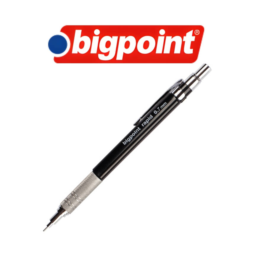 Bigpoint Rapid Versatil Kalem, 0.7 mm, Metal Uçlu, Siyah - 2