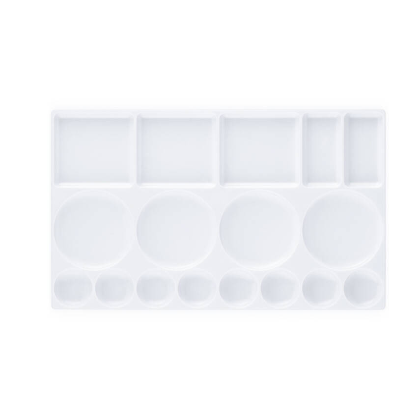 Bigpoint Sanatsal Godeli Palet, 27x16cm, PS Plastik,Yağlı,Guaj,Akrilik - 1