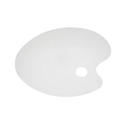Bigpoint Sanatsal Oval Palet, 43x30 cm, Plastik, Yağlı, Guaj, Akrilik - Bigpoint