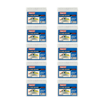 Bigpoint Şeffaf Yaka Kartı Poşeti, 10 Adet, Yatay, 85x55 mm, Dayanıklı - 2