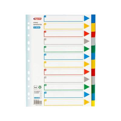 Bigpoint Seperatör, Klasör İçi Ayraç ve Dosya Düzenleyici, 12 Renkli - Bigpoint