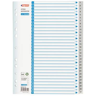 Bigpoint Seperatör, 1-31 Rakamlı, Klasör İçi Ayraç, Dosya Düzenleyici - Bigpoint