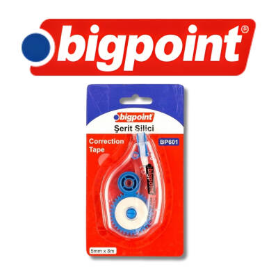 Bigpoint Şerit Daksil, 5 mm x 8 m, Fotokopi ve Mürekkep Uyumlu Silici - 4