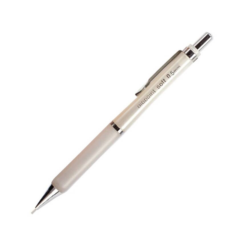 Bigpoint Soft Versatil Kalem, 0.5 mm, Metal Uçlu, Beyaz - 1