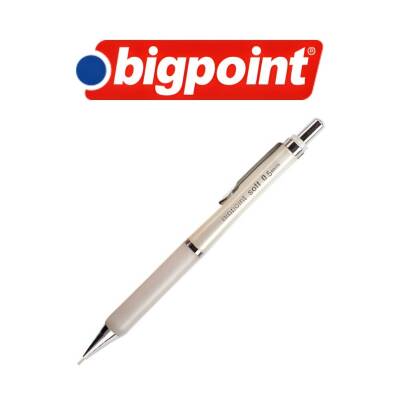 Bigpoint Soft Versatil Kalem, 0.5 mm, Metal Uçlu, Beyaz - 3