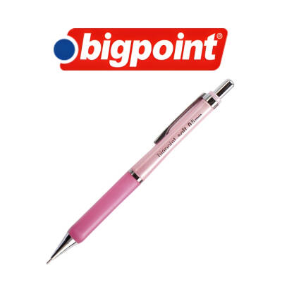 Bigpoint Soft Versatil Kalem, 0.5 mm, Metal Uçlu, Pembe - 3