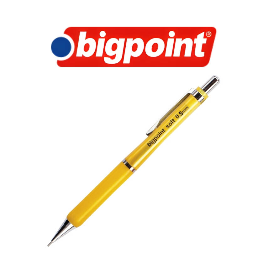 Bigpoint Soft Versatil Kalem, 0.5 mm, Metal Uçlu, Sarı - 3
