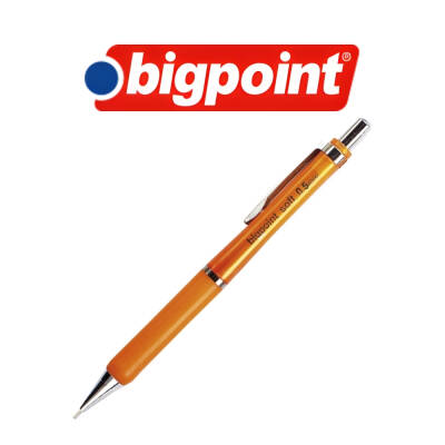Bigpoint Soft Versatil Kalem, 0.5 mm, Metal Uçlu, Turuncu - 3