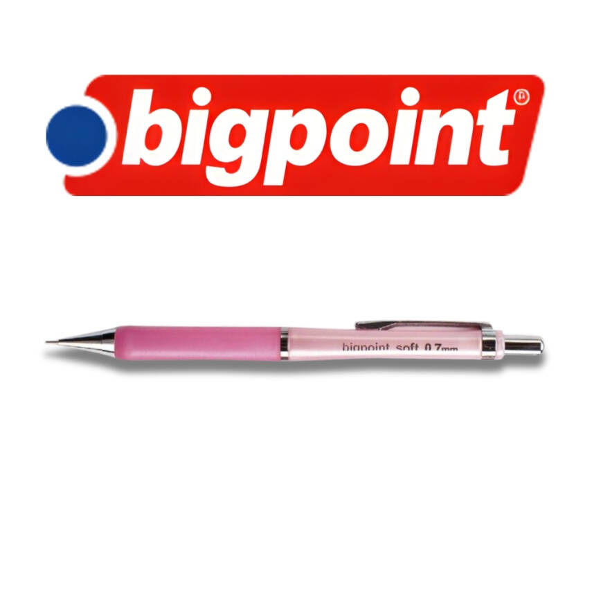 Bigpoint Soft Versatil Kalem, 0.7 mm, Metal Uç, Yumuşak Gövde, Pembe - 3