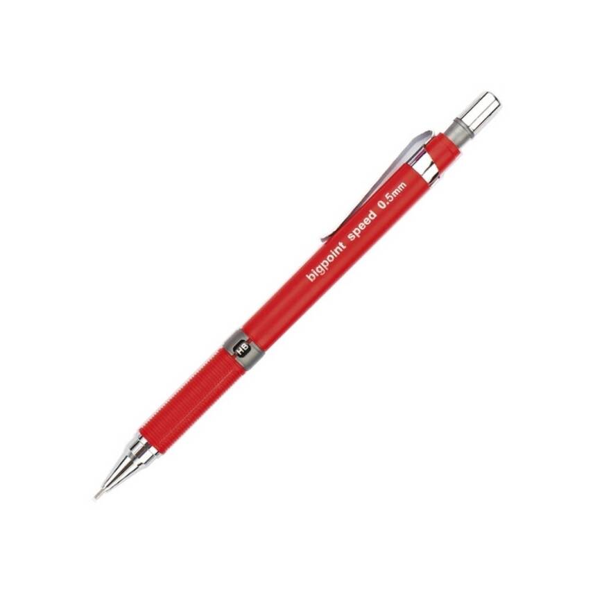 Bigpoint Speed Versatil Kalem, 0.5 mm, Gizlenebilir Uçlu, Kırmızı - 1
