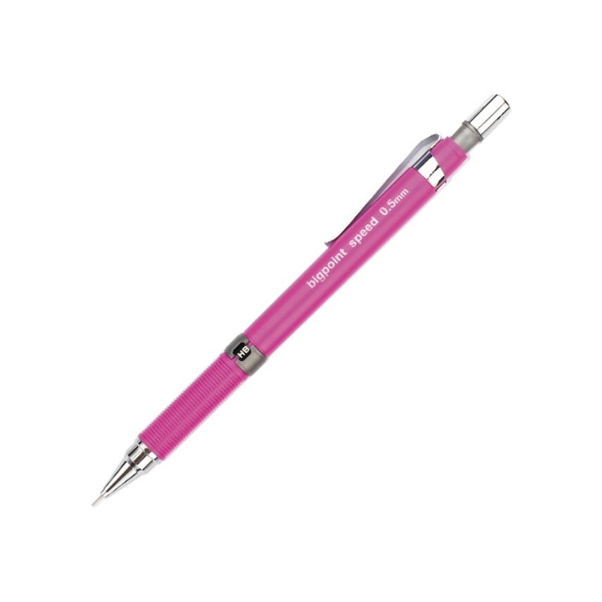 Bigpoint Speed Versatil Kalem, 0.5 mm, Gizlenebilir Uçlu, Pembe - 1