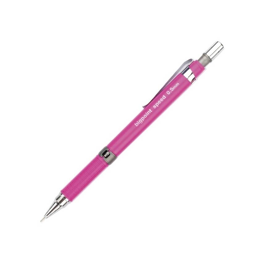 Bigpoint Speed Versatil Kalem, 0.5 mm, Gizlenebilir Uçlu, Pembe - 1