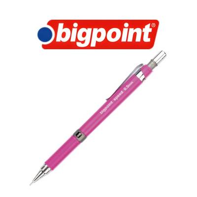 Bigpoint Speed Versatil Kalem, 0.5 mm, Gizlenebilir Uçlu, Pembe - 3