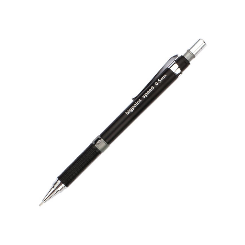 Bigpoint Speed Versatil Kalem, 0.5 mm, Gizlenebilir Uçlu, Siyah - 1