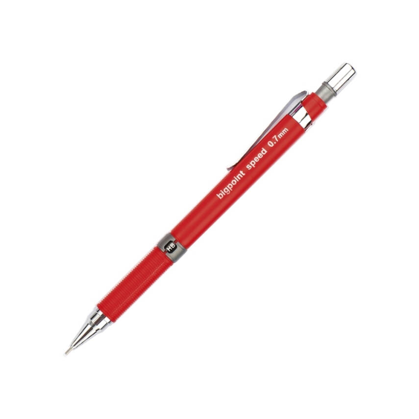 Bigpoint Speed Versatil Kalem, 0.7 mm, Gizlenebilir Uçlu, Kırmızı - 1