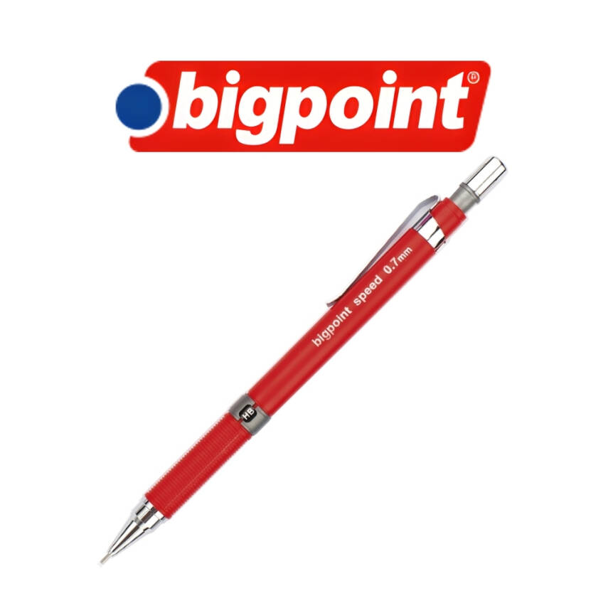 Bigpoint Speed Versatil Kalem, 0.7 mm, Gizlenebilir Uçlu, Kırmızı - 2