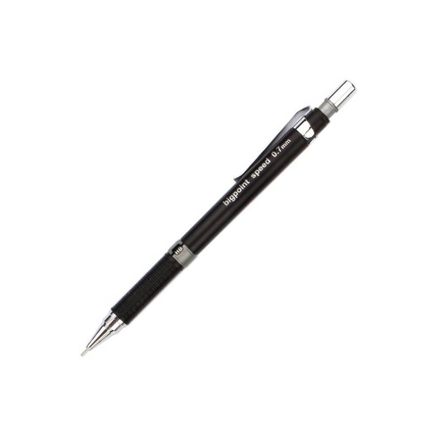 Bigpoint Speed Versatil Kalem, 0.7 mm, Gizlenebilir Uçlu, Siyah - 1