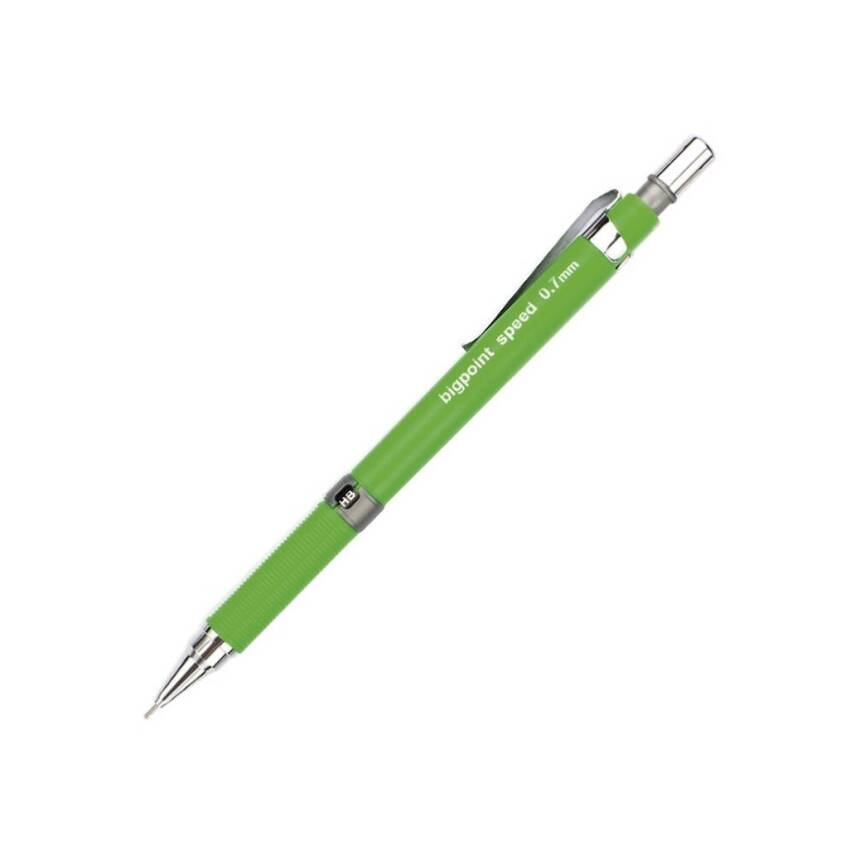 Bigpoint Speed Versatil Kalem, 0.7 mm, Gizlenebilir Uçlu, Yeşil - 1