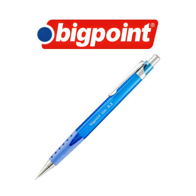 Bigpoint Star Versatil Kalem, 0.3 mm, Metal Uçlu, Mavi - 3