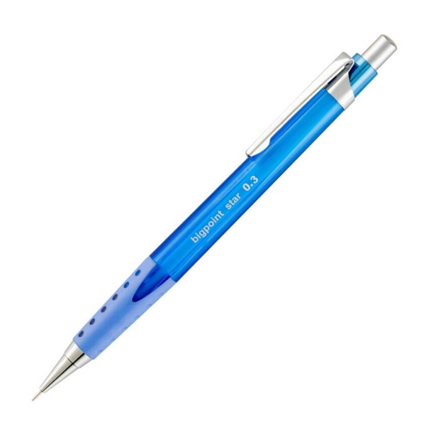 Bigpoint Star Versatil Kalem, 0.3 mm, Metal Uçlu, Mavi - 1