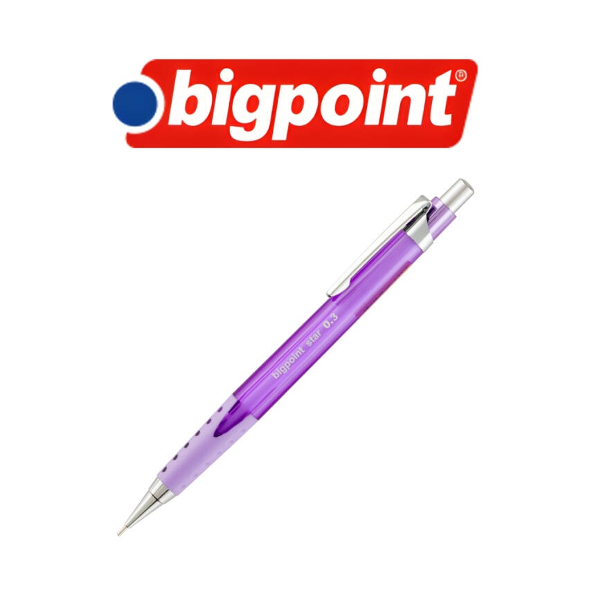 Bigpoint Star Versatil Kalem, 0.3 mm, Metal Uçlu, Mor - 3