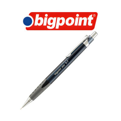 Bigpoint Star Versatil Kalem, 0.7 mm, Metal Uçlu, Siyah - 3
