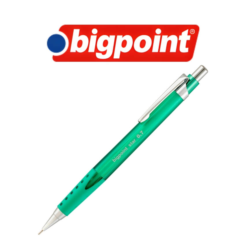 Bigpoint Star Versatil Kalem, 0.7 mm, Metal Uçlu, Yeşil - 3