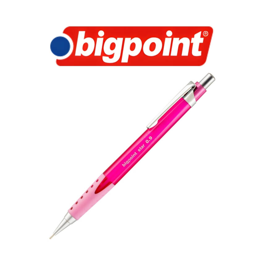 Bigpoint Star Versatil Kalem, 0.9 mm, Metal Uçlu, Pembe - 3