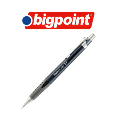 Bigpoint Star Versatil Kalem, 0.9 mm, Metal Uçlu, Siyah - 3