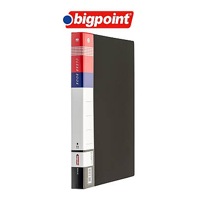 Bigpoint Sunum Dosyası, A4 Uyumlu, 40 Yaprak, 80 Sayfa Kapasite, Siyah - 2
