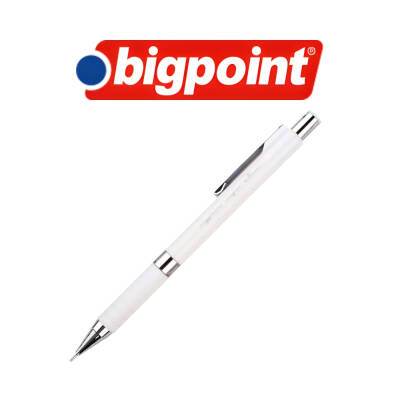 Bigpoint Super Versatil Kalem, 0.5 mm, Gizlenebilir Uçlu, Beyaz - 3