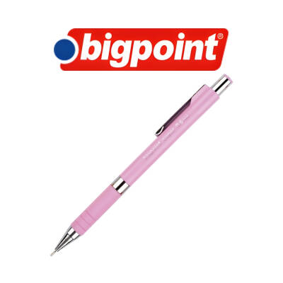 Bigpoint Super Versatil Kalem, 0.5 mm, Gizlenebilir Uçlu, Pembe - 3
