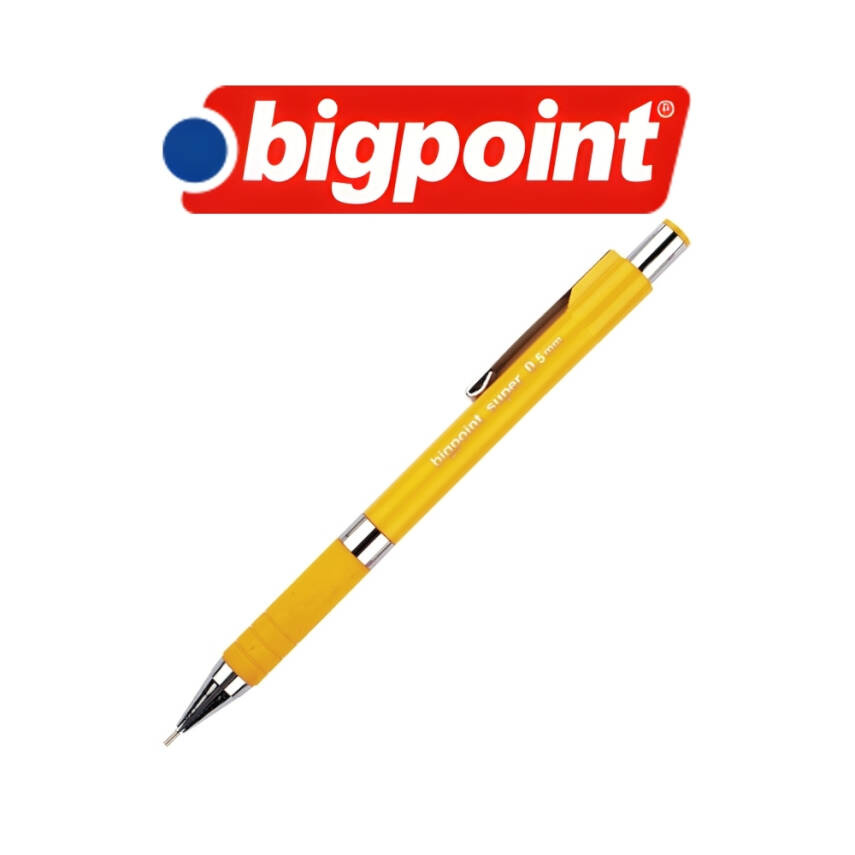 Bigpoint Super Versatil Kalem, 0.5 mm, Gizlenebilir Uçlu, Sarı - 3