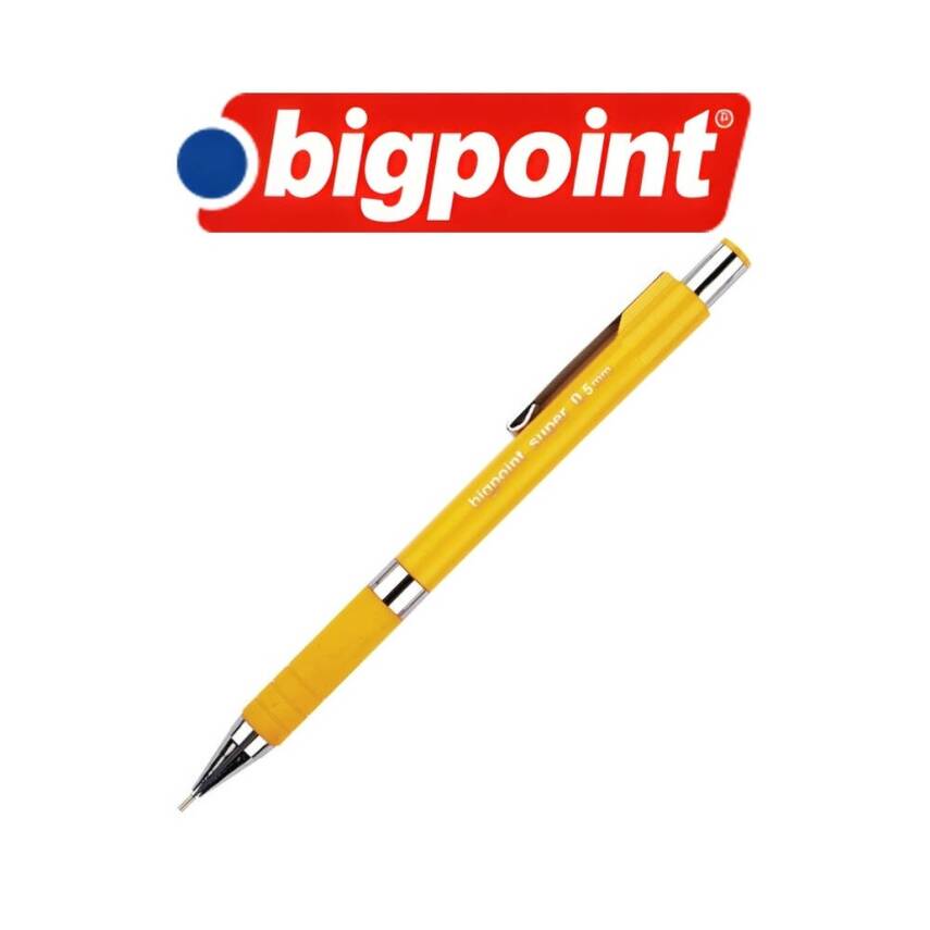 Bigpoint Super Versatil Kalem, 0.5 mm, Gizlenebilir Uçlu, Sarı - 3