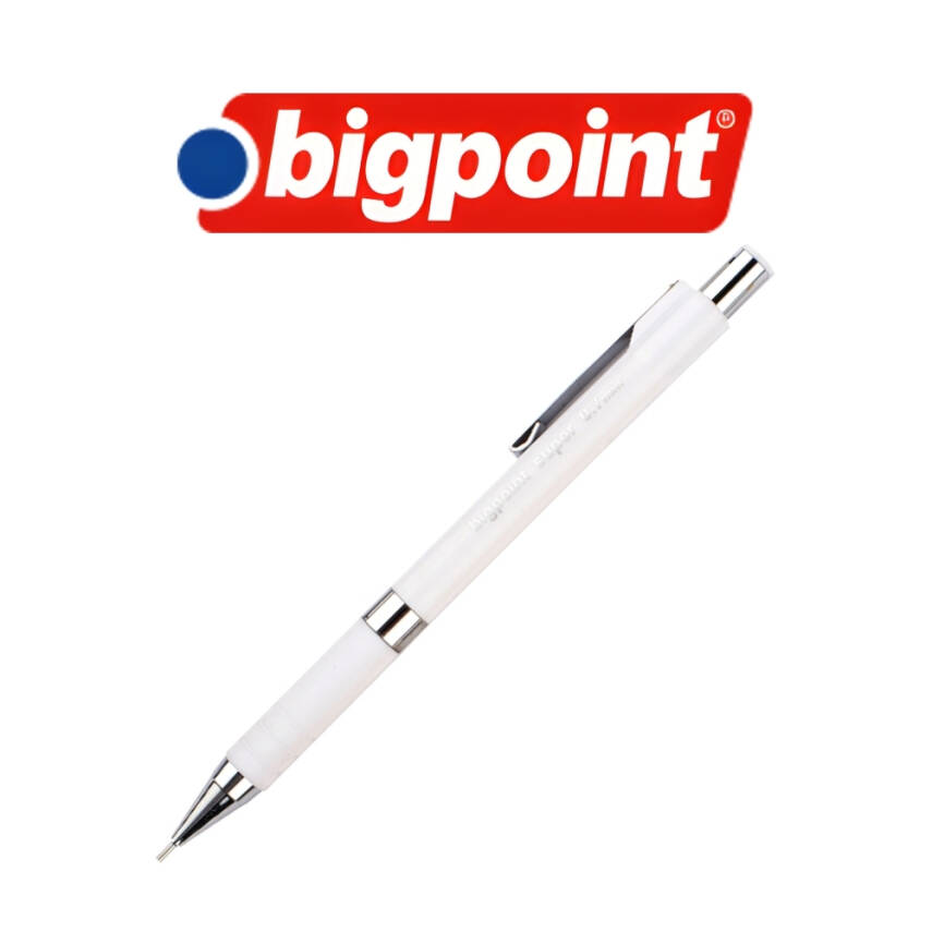 Bigpoint Super Versatil Kalem, 0.7 mm, Gizlenebilir Uçlu, Beyaz - 2