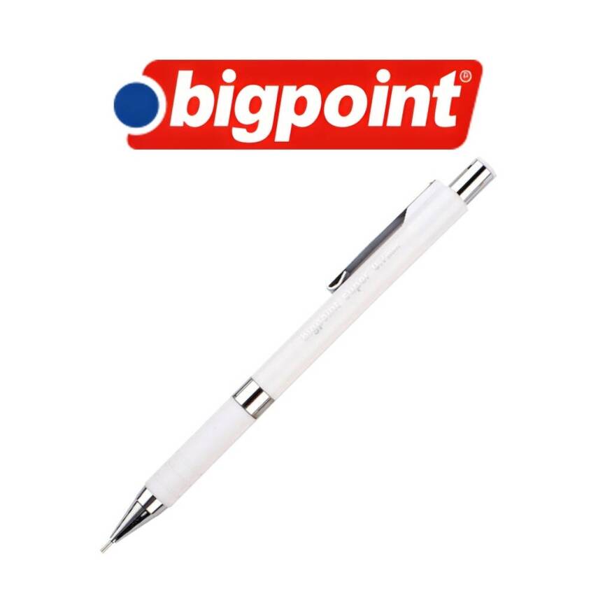 Bigpoint Super Versatil Kalem, 0.7 mm, Gizlenebilir Uçlu, Beyaz - 2