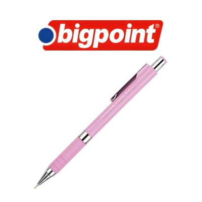 Bigpoint Super Versatil Kalem, 0.7 mm, Gizlenebilir Uçlu, Pembe - 3