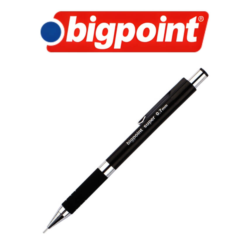 Bigpoint Super Versatil Kalem, 0.7mm, Metal Uç, Ergonomik Gövde, Siyah - 3