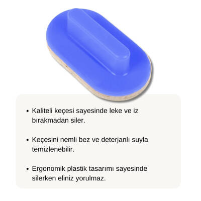 Bigpoint Tahta Silgisi, Keçe Yüzeyli, İz Bırakmaz, Temizlenebilir - 3