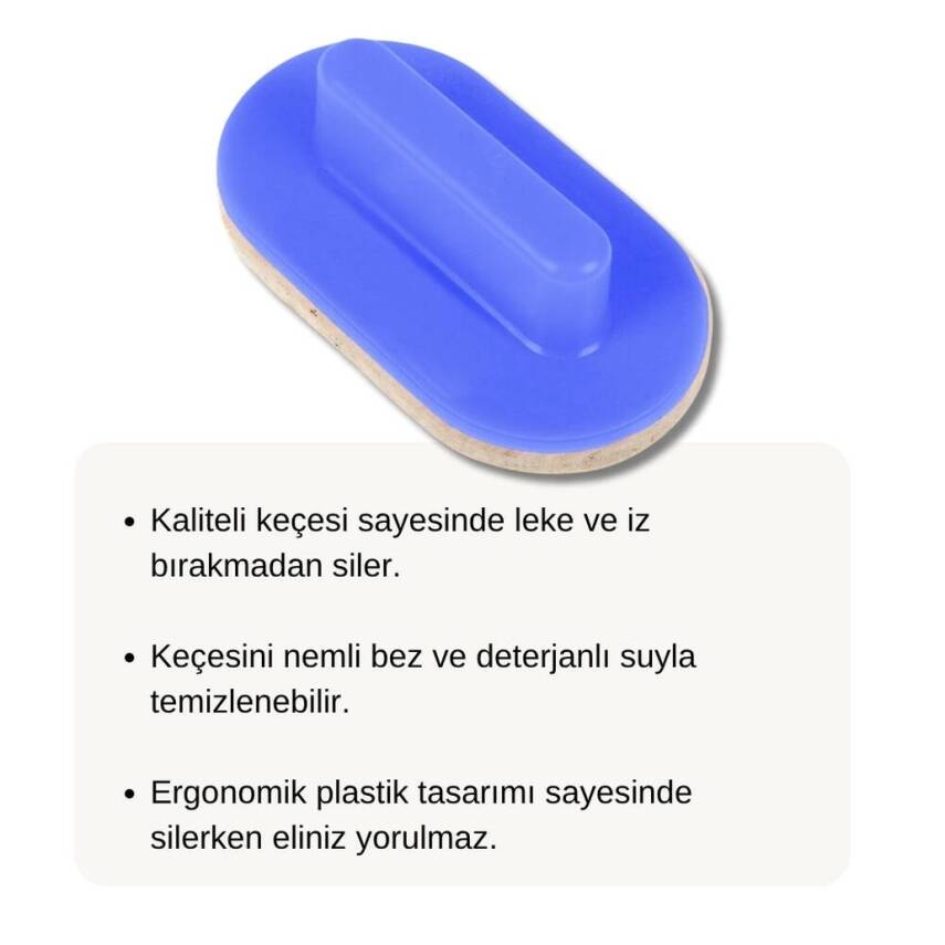 Bigpoint Tahta Silgisi, Keçe Yüzeyli, İz Bırakmaz, Temizlenebilir - 3