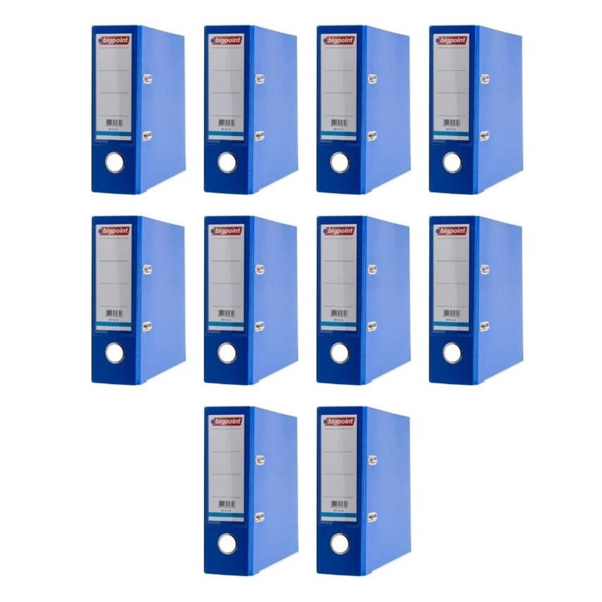 Bigpoint Telgraf Klasör, 10 Adet, 2 Halkalı, 480 A5 Sayfa, Mavi - 2