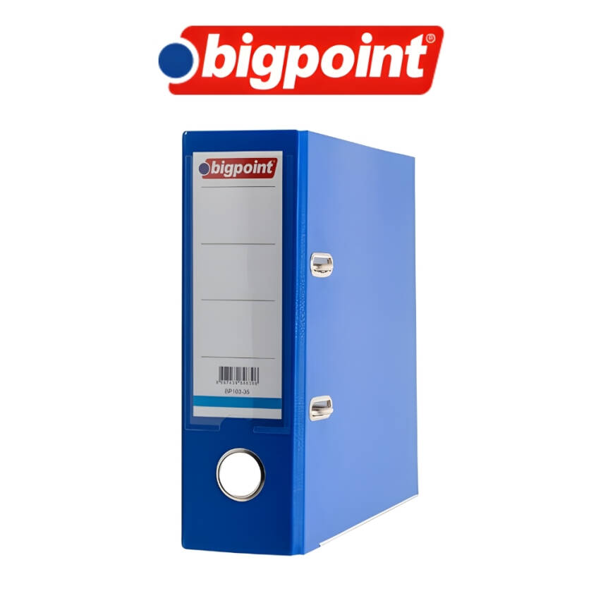 Bigpoint Telgraf Klasör, 2 Halkalı, A5 İle Uyumlu, Düzenleyici, Mavi - 3