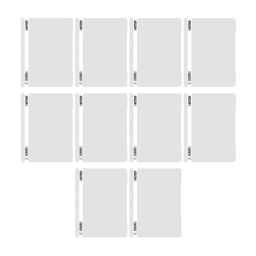 Bigpoint Telli Dosya, 10 Adet, 50'li Paket, 180 A4 Kapasiteli, Beyaz - 2