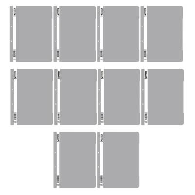 Bigpoint Telli Dosya, 10 Adet, 50'li Paket, 180 A4 Kapasiteli, Gri - 2