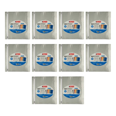 Bigpoint Telli Dosya, 10 Adet, 50'li Paket, 180 A4 Kapasiteli, Gri - 2