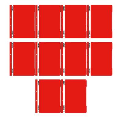 Bigpoint Telli Dosya, 10 Adet, 50'li Paket, 180 A4 Kapasiteli, Kırmızı - 2