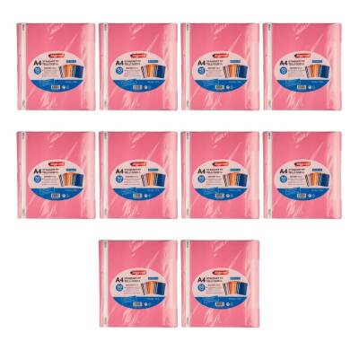 Bigpoint Telli Dosya, 10 Adet, 50'li Paket, 180 A4 Kapasiteli, Pembe - 2