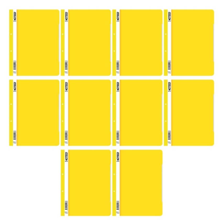 Bigpoint Telli Dosya, 10 Adet, 50'li Paket, 180 A4 Kapasiteli, Sarı - 2