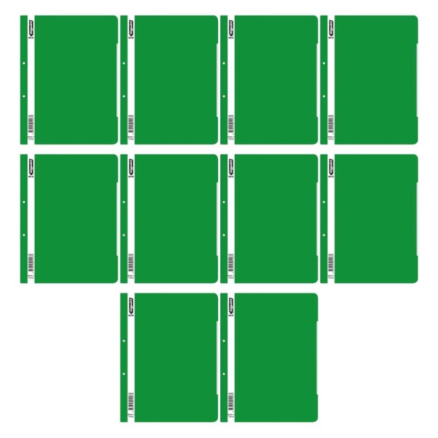 Bigpoint Telli Dosya, 10 Adet, 50'li Paket, 180 A4 Kapasiteli, Yeşil - 2